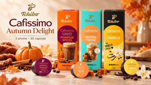 Pachet capsule cafea Tchibo Cafissimo Autumn Delight, 3 arome, 3 cutii/set