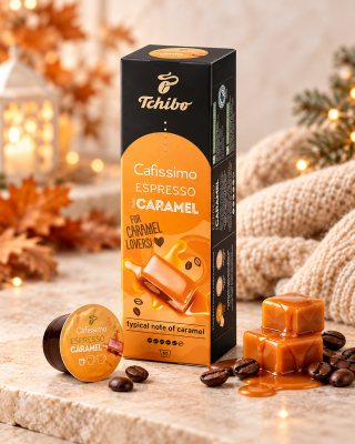 Pachet capsule cafea Tchibo Cafissimo Autumn & Winter Flavours Collection, 8 arome, 8 cutii/set