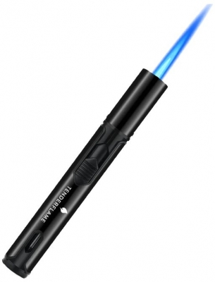 Pachet lumanare ambientala, TenderFlame LILLY 10, sticla neagra cu Tenderfuel 500 ml si Bricheta