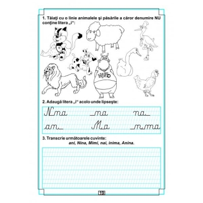 Caiet scriere lmba romana Sa scriem literele! Arves