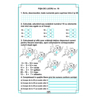 Caiet scriere matematica, patratele, Arves