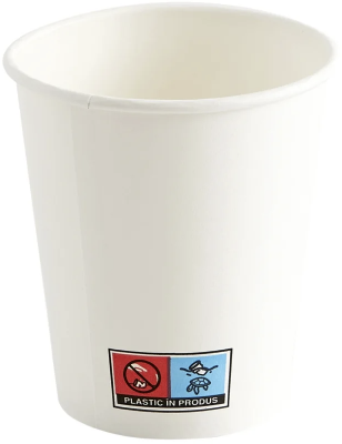 Pahare carton 205 ml 50 buc/set 7 OZ ALB
