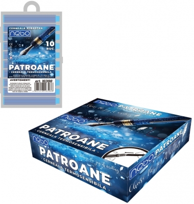 Patroane cerneala termosensibila, albastru, 10 buc/set