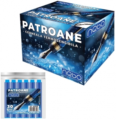 Patroane cerneala termosensibila, albastru, 30 buc/set