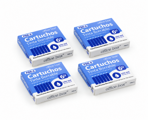 Patroane de cerneala termosensibila, 6 buc, albastru, pentru stilou termosensibil Office Box, 24 buc/display