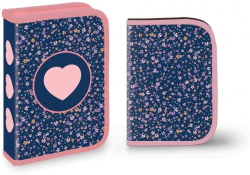 Penar echipat S-Cool, 1 fermoar, 2 extensii, 32 piese, Pink Heart