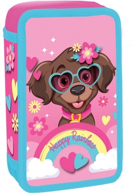 Penar echipat S-Cool Happy Rainbow cu sclipici