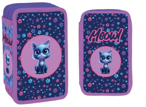 Penar echipat S-Cool, 3 fermoare, 39 piese, Meow