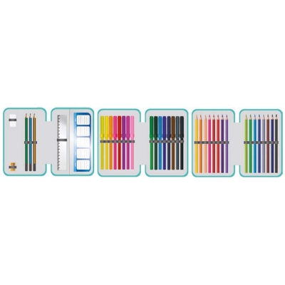 Penar echipat S-Cool, 3 fermoare, 39 piese, Meow