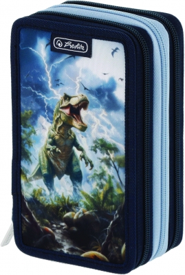 Penar echipat 31 piese, 3 fermoare, T Rex, Herlitz