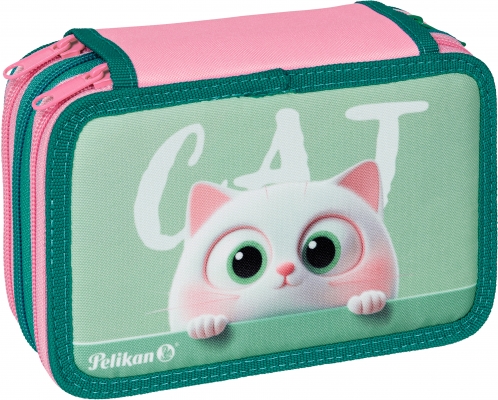 Penar echipat 43 piese, 3 fermoare, Pelikan, Happy Animals, diverse modele