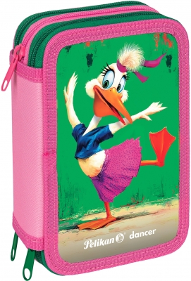 Penar echipat 43 piese, 3 fermoare, Pelikan, motiv Mascotte, diverse modele
