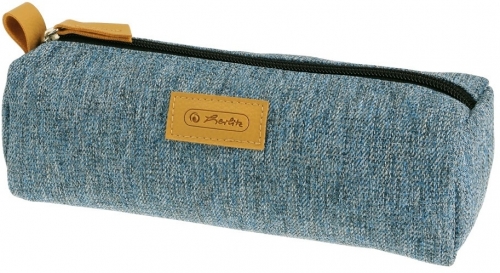 Penar tip etui trapez, Greenline, culoare albastru, Herlitz