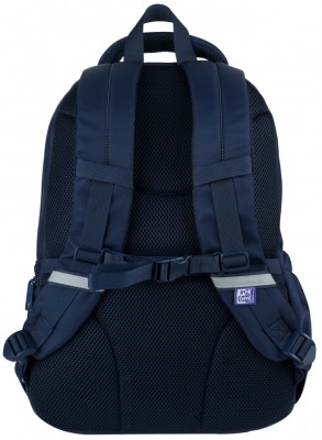 Rucsac Oxford Bicolor, 2 compartimente, albastru inchis