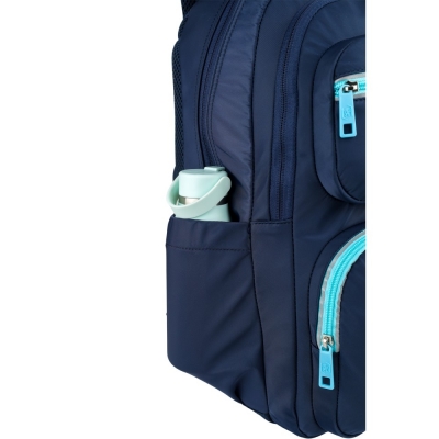 Rucsac Oxford Bicolor, 2 compartimente, albastru inchis