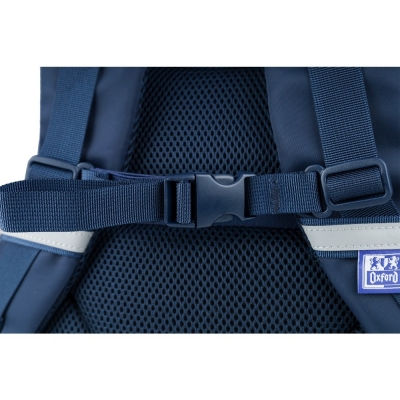 Rucsac Oxford Bicolor, 2 compartimente, albastru inchis