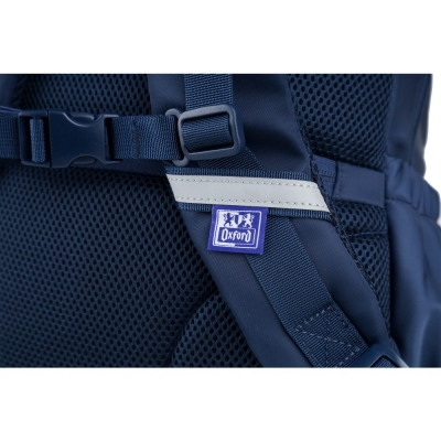 Rucsac Oxford Bicolor, 2 compartimente, albastru inchis