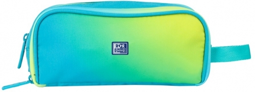 Penar Oxford Gradient, tip etui dreptunghiular, galben/verde turcoaz