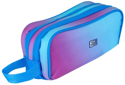 Penar Oxford Gradient, tip etui dreptunghiular, albastru/roz