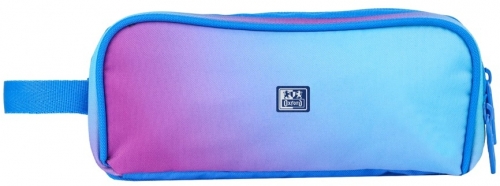 Penar Oxford Gradient, tip etui dreptunghiular, albastru/roz