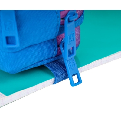 Penar Oxford Gradient, tip etui dreptunghiular, albastru/roz