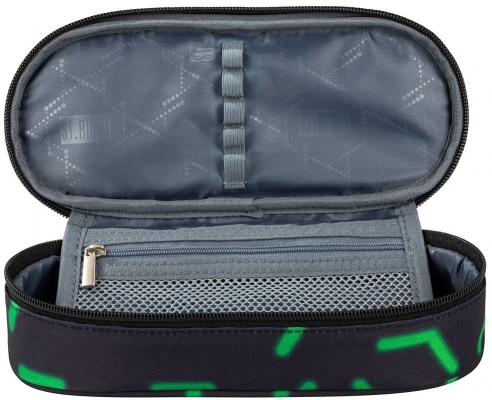 Penar rigid St.Right, 1 compartiment si clapeta interioara, Green Level