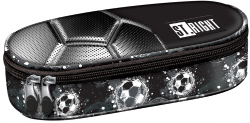Penar rigid St.Right, 1 compartiment si clapeta interioara, Silver Goal