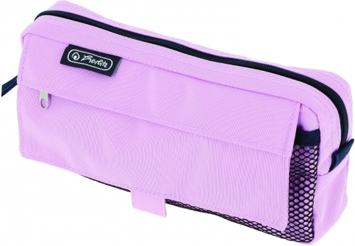 Penar tip etui, 2 compartimente, diverse culori pastel, Herlitz