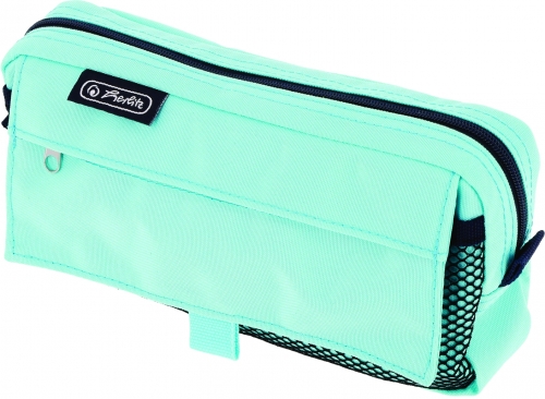 Penar tip etui, 2 compartimente, diverse culori pastel, Herlitz