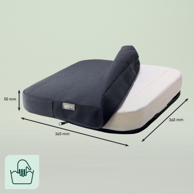 Pernuta ergonomica Leitz Ergo iComfi, pentru scaun, cu incalzire