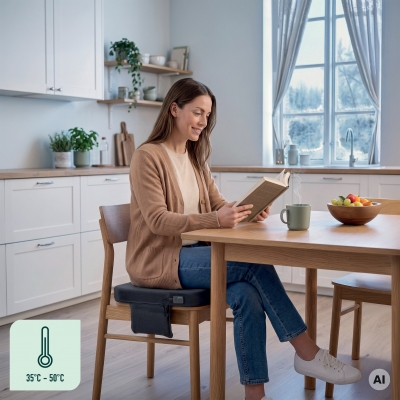 Pernuta ergonomica Leitz Ergo iComfi, pentru scaun, cu incalzire