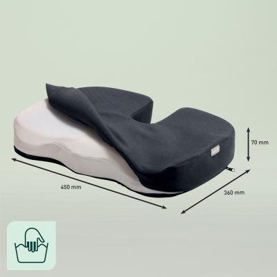 Pernuta ergonomica Leitz Ergo iComfi, pentru scaun, cu incalzire