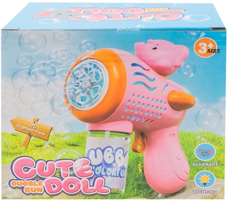 Pistol de jucarie baloane de sapun, cu baterii, Elefant