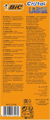 Pix BIC, Cristal Large 1.6 mm, albastru