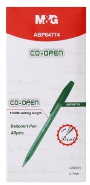 Pix cu bila M&G, 0.7mm, verde