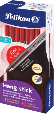 Pix Stick Hang K86H, unica folosinta, capac + mina rosie, 12 buc, Pelikan