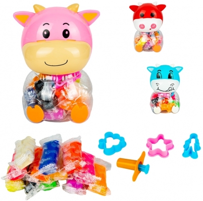 Plastilina Vacuta, 12 culori, diverse culori, Nebo
