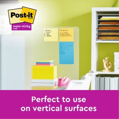 Notite adezive Post-It, format mare, galben Canary, caroiate, 102 x 152 mm, 100 file/buc, 6 buc/set, 3M