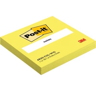Notite adezive Post-it, culori asortate, 76 x 76 mm, 100 file/buc, 3M