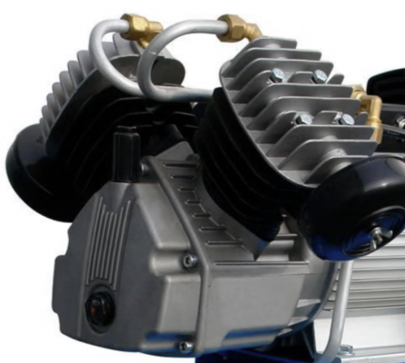 Compresor de ulei Manutan, 2 cilindri, 400/10/50 N