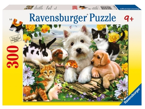 Puzzle animale prietenoase, 300 piese Ravensburger