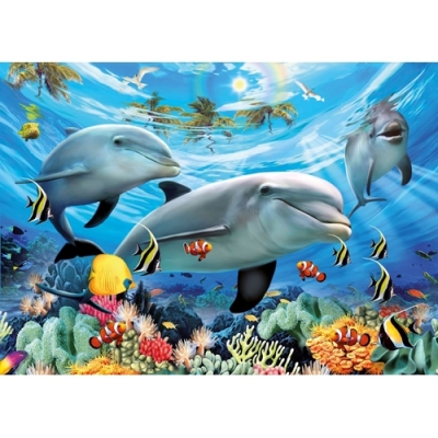 Puzzle delfini, 300 piese Ravensburger