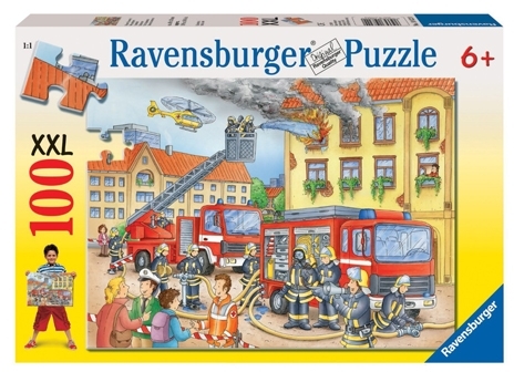 Puzzle departamentul pompierilor, 100 piese Ravensburger