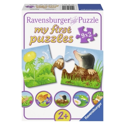 Puzzle animale de gradina, 9x2 piese Ravensburger