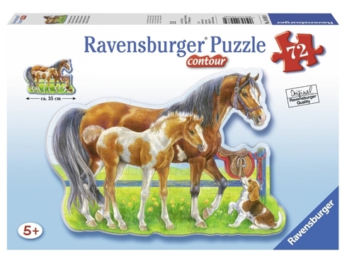 Puzzle cai veseli, 72 piese Ravensburger