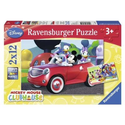 Puzzle Minnie, Mickey Si Prietenii, 2X12 Piese Ravensburger
