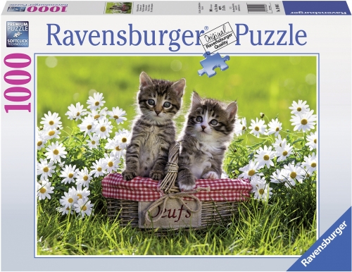 Puzzle cainele, pisicuta si soricelul, 1000 piese Ravensburger