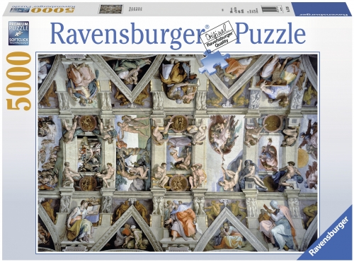 Puzzle capela sixtina, 5000 piese Ravensburger