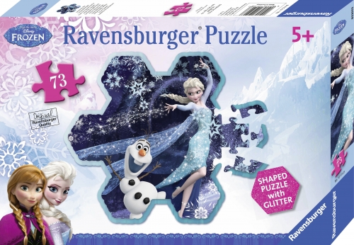 Puzzle Frozen fulgul de zapada al Elsei, 73 piese Ravensburger