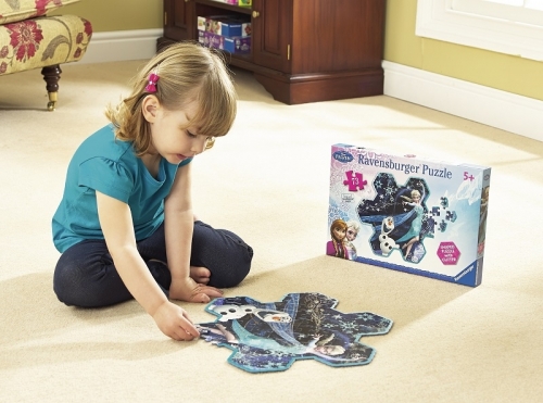 Puzzle Frozen fulgul de zapada al Elsei, 73 piese Ravensburger